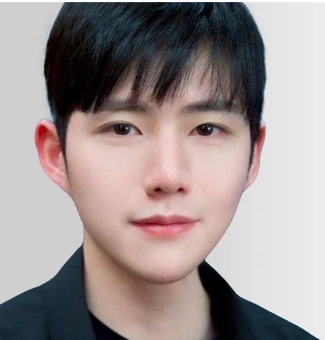 남성 얼굴 정면 사진