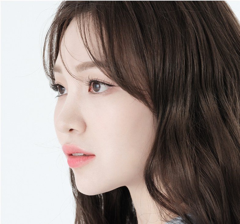 여성 측면 프로필 사진