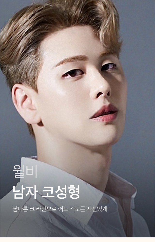 남자 코성형 모델 인물 사진