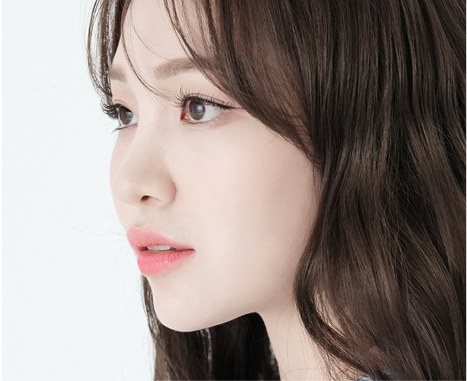 여성 얼굴 옆모습