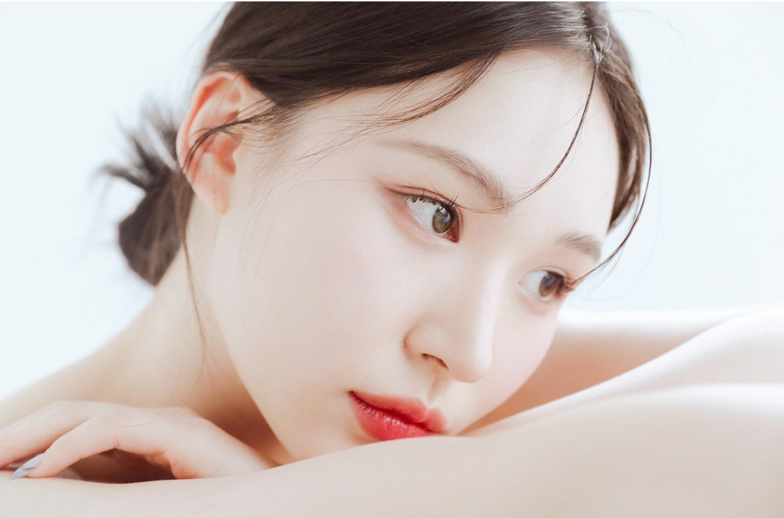 여성 얼굴 클로즈업 사진