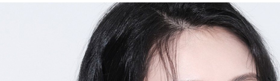 여성의 이마와 머리 부분