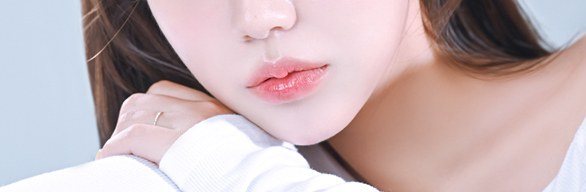 여성의 하관 클로즈업 사진